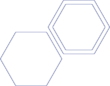 Two hexagon icons