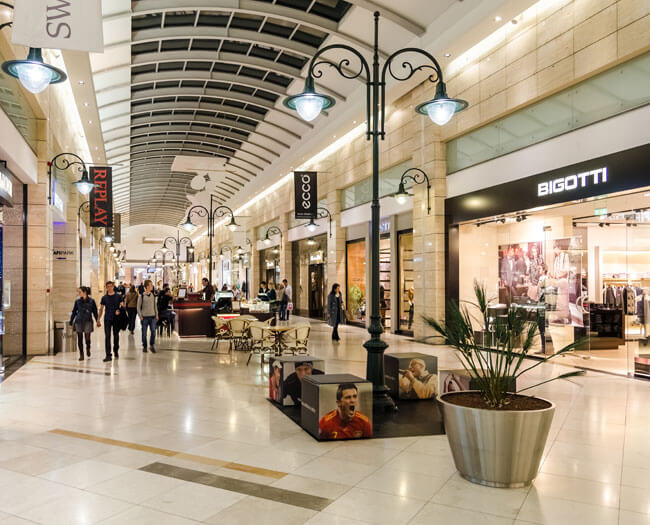 A shopping centre