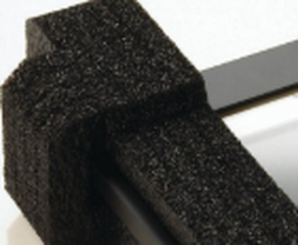 Machined block of polyethylene foam